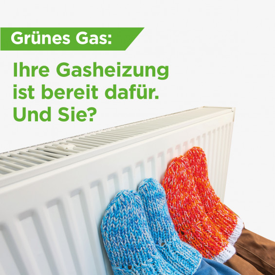 Ihre Heizung ist bereit für Grünes Gas