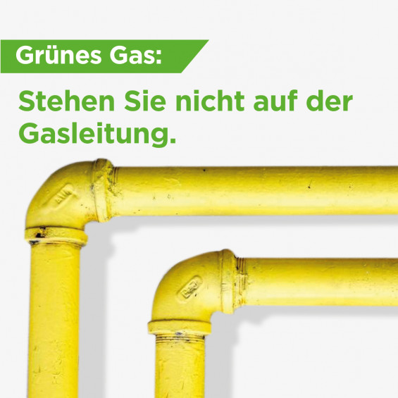 Nicht auf der Gasleitung stehen